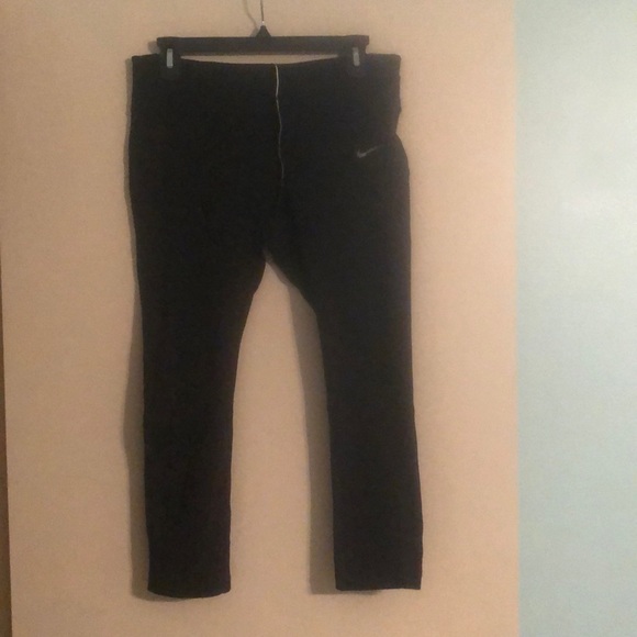 Nike Pants - Nike Dri Fit Black Running Crop Tight Size Large Nike Pants - Nike Dri Fit Black Running Crop Tight Size Large